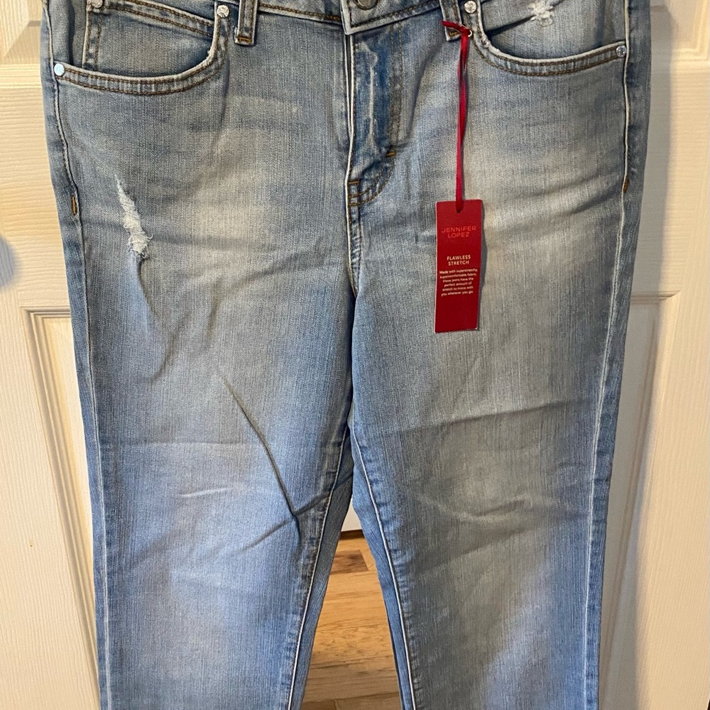 Light Blue Distressed Jeans